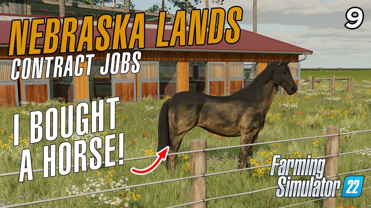 Finishing multiple harvest contracts and working on horse achievements! Nebraska Lands - EP9 - FS22