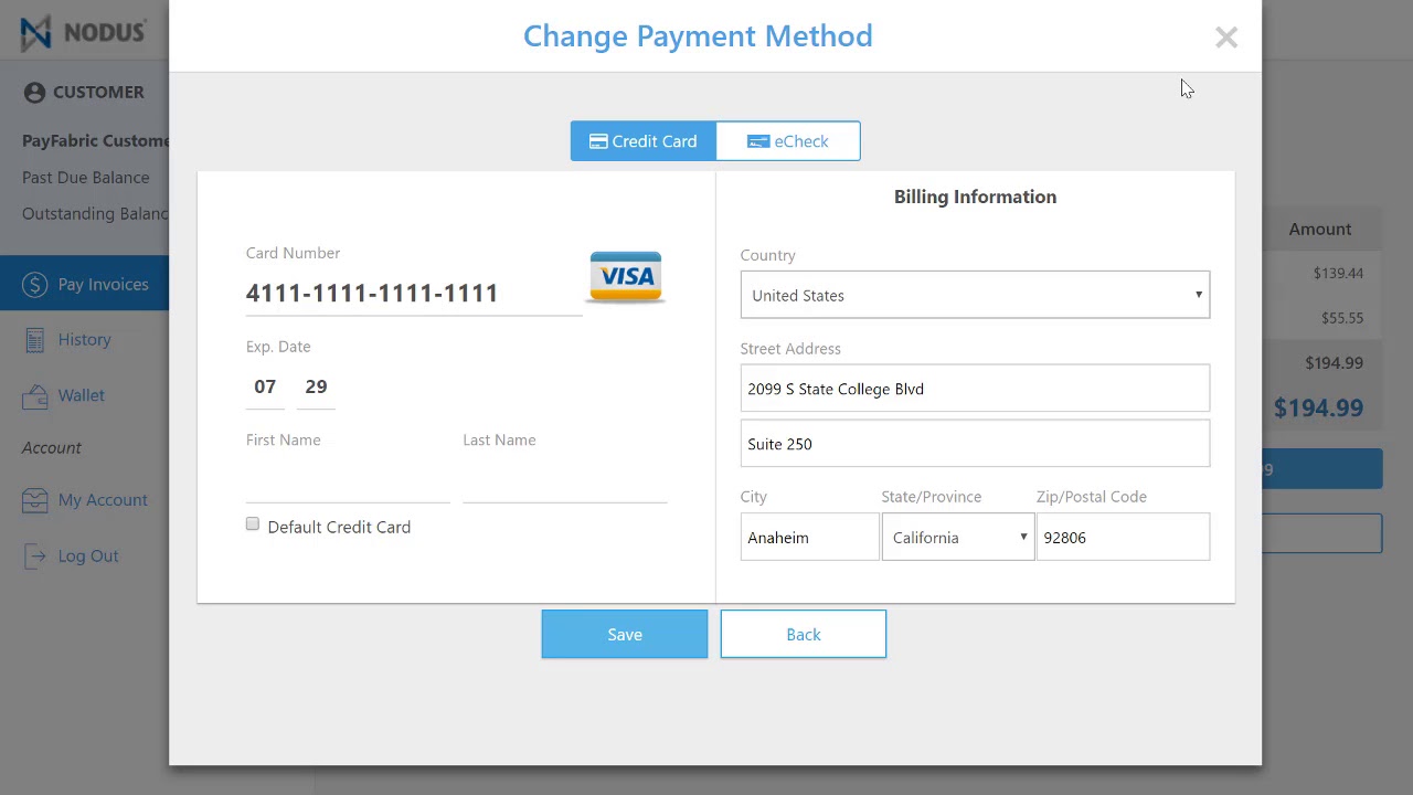 Online Customer Payment Portal
