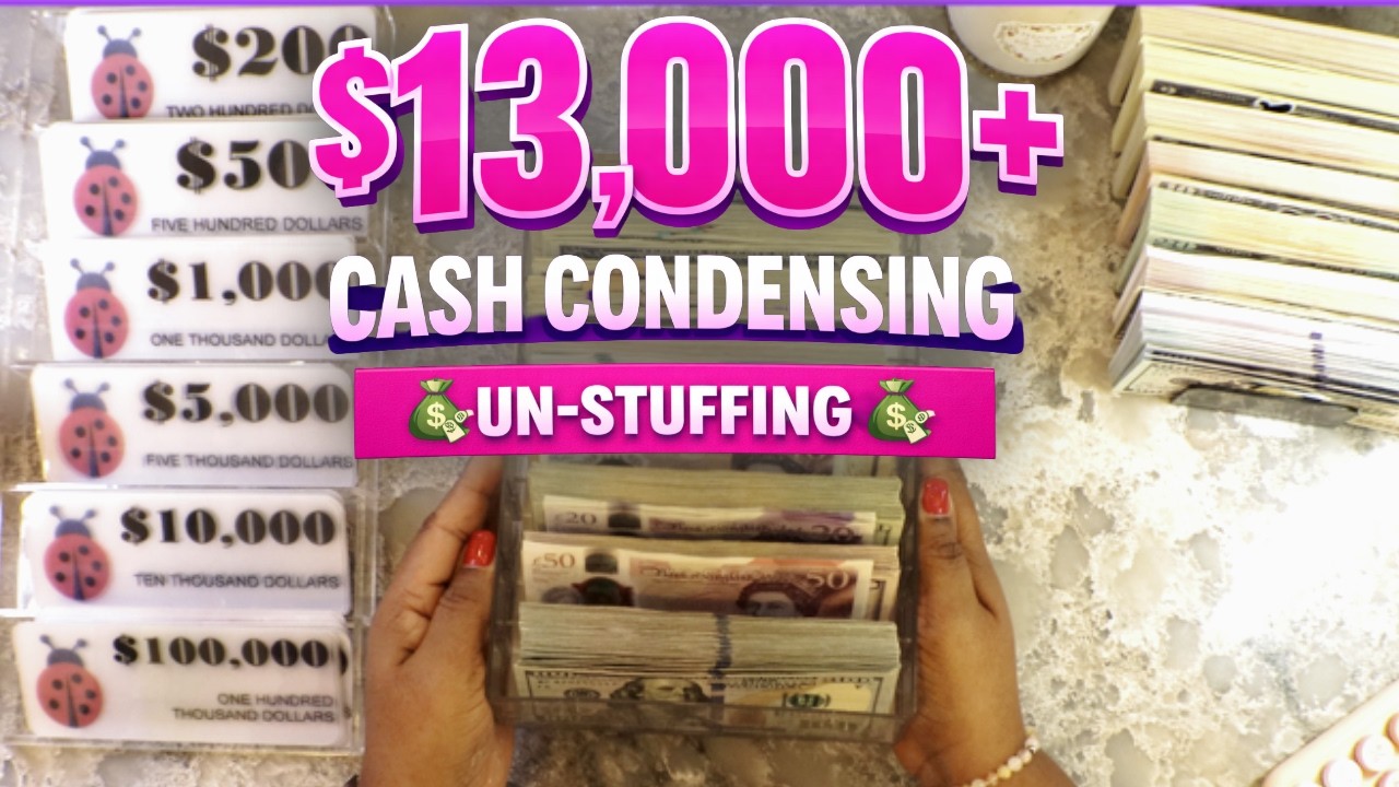 CASH CONDENSING | OVER $13,000 IN SINKING FUNDS | 2025 SINKING FUNDS RECAP + UN-STUFFING