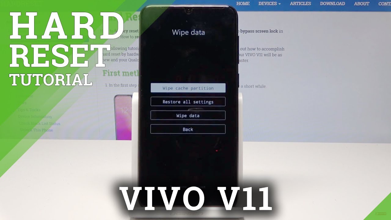 Как выполнить полный сброс настроек VIVO V11 — сброс к заводским настройкам через режим восстанов...
