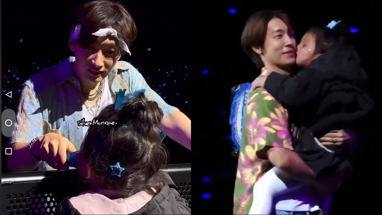 DONGHAE GETS A KISS FROM A LITTLE GIRL!