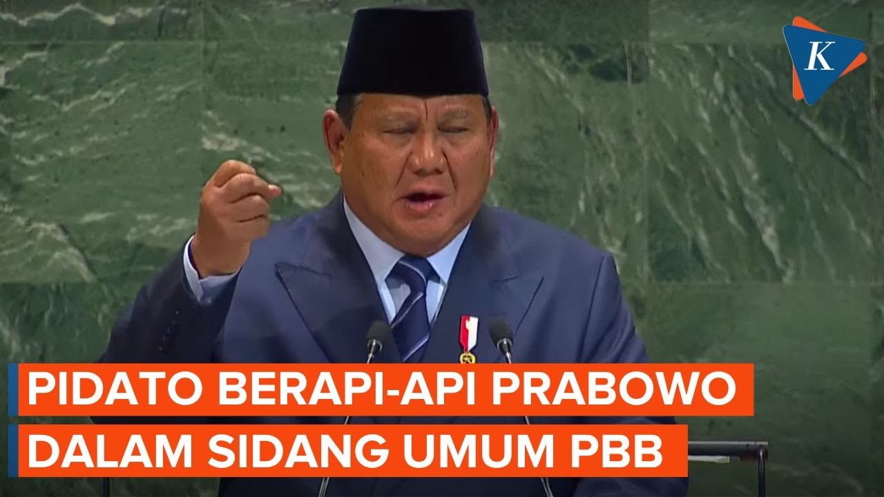 [FULL] Pidato Prabowo di Sidang Umum PBB, RI Siap Jaga Perdamaian Dunia