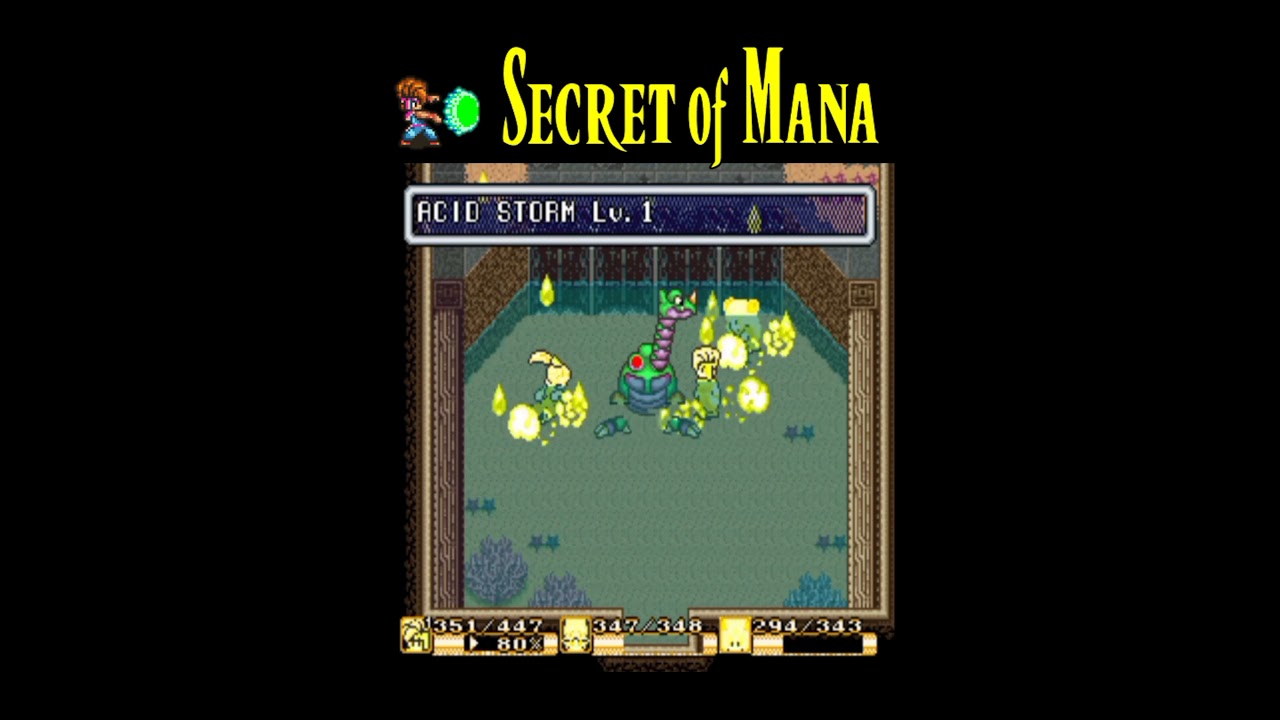 secret of mana SNES gameplay HD [boss]