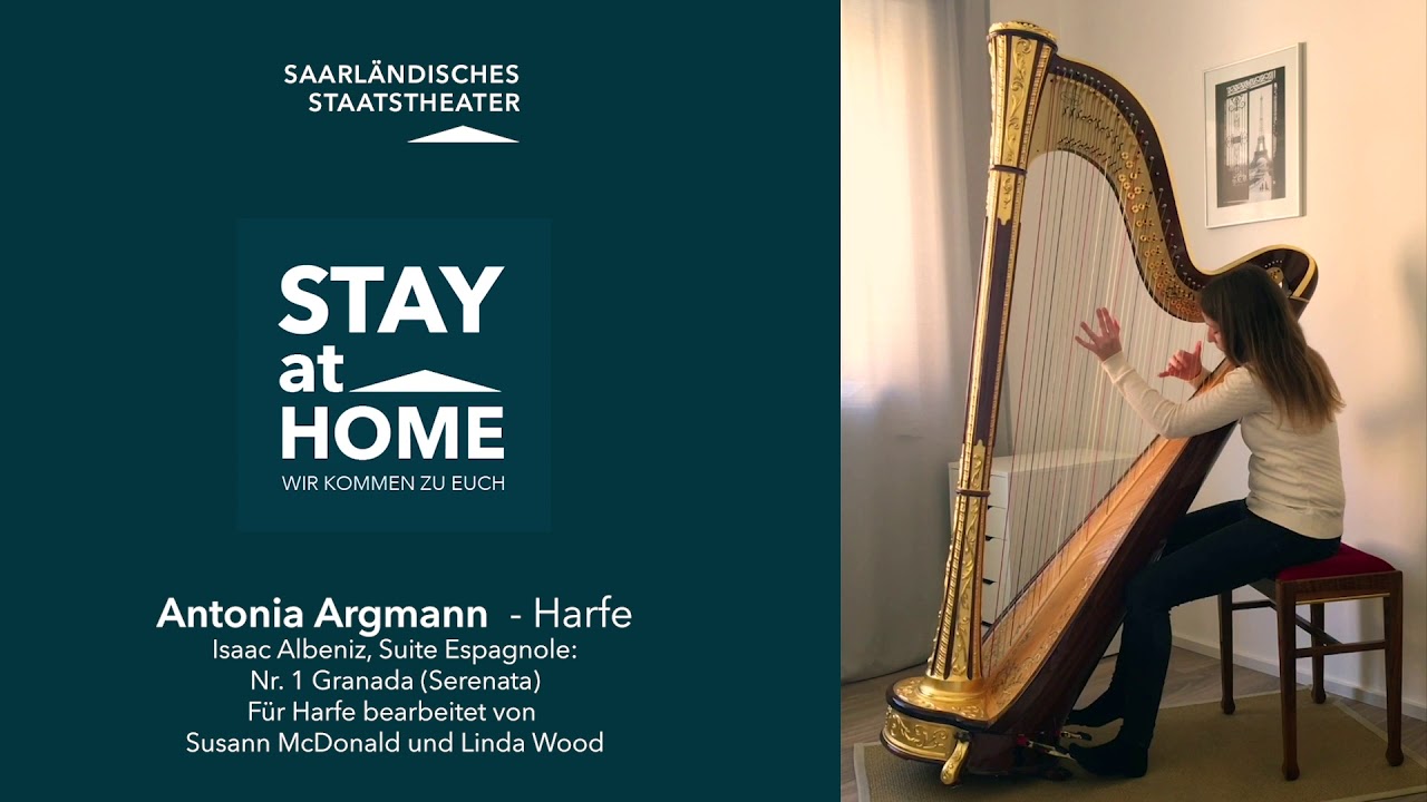 Antonia Argmann (Harfe) spielt Isaac Albeniz aus der Suite Espagnole: Nr. 1