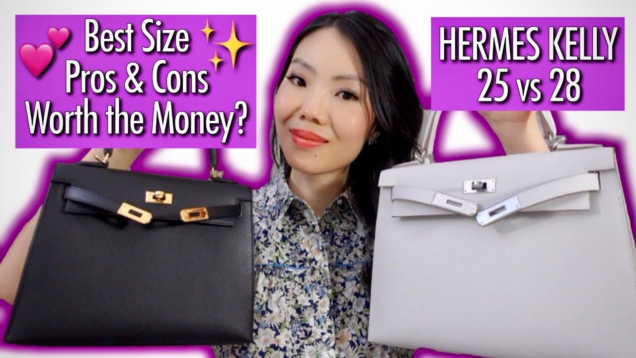HERMES KELLY 25 vs 28 SELLIER REVIEW COMPARISON✨Mod Shots, Pros & Cons, Which is Better?✨愛馬仕Kelly包包
