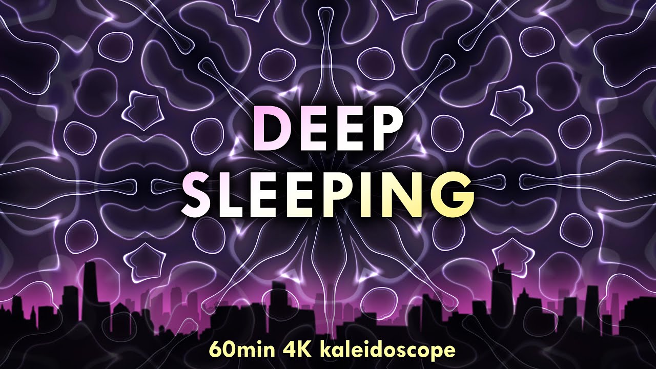 60 min into Deep Sleep, 4K Kaleidoscope, Hypnotise Yourself in tranquilizing Ambience