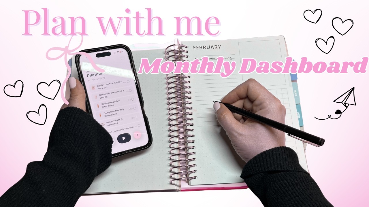 Setting up my month in my Sprouted planner