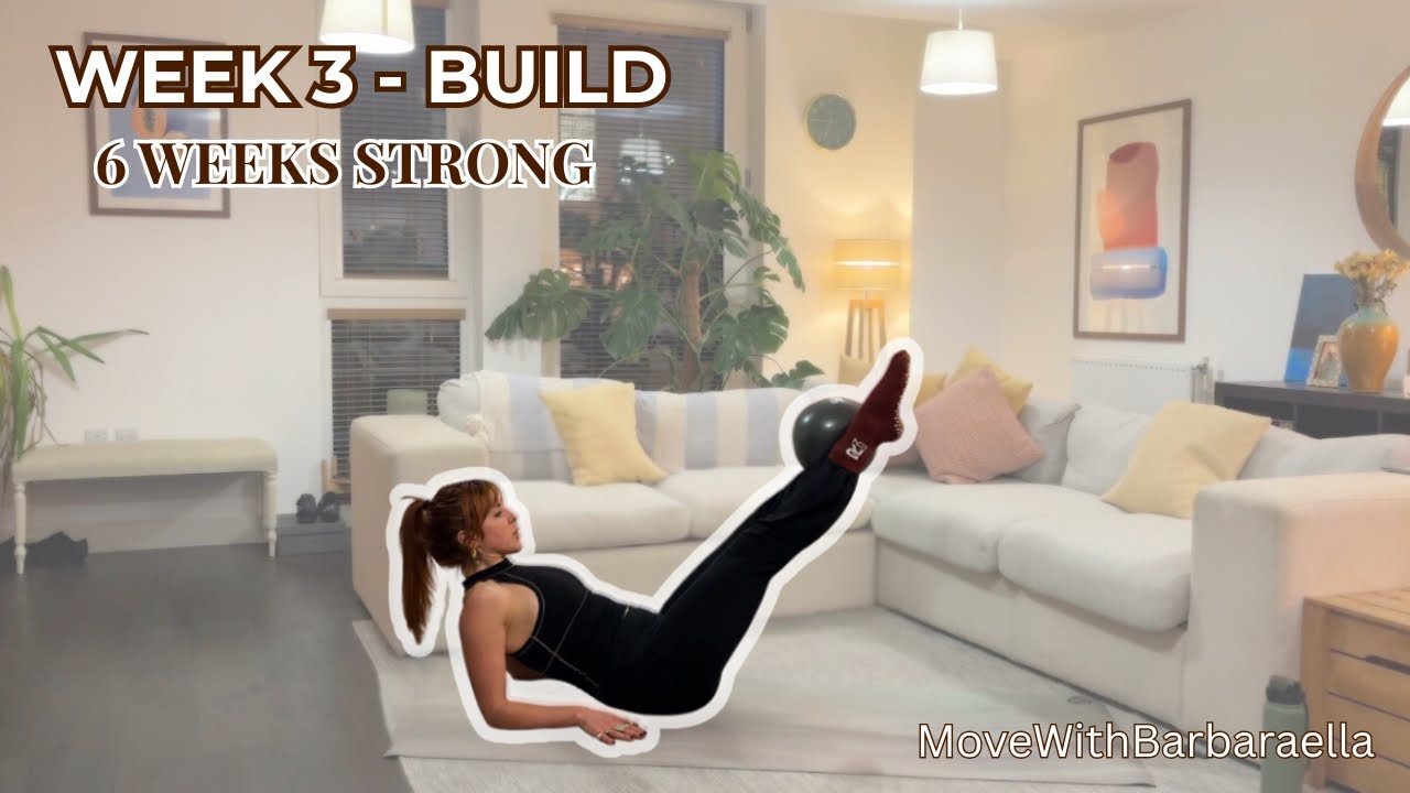 WEEK 3: BUILD | 45-Min Full Body Pilates Strength Workout — 6 Weeks Strong