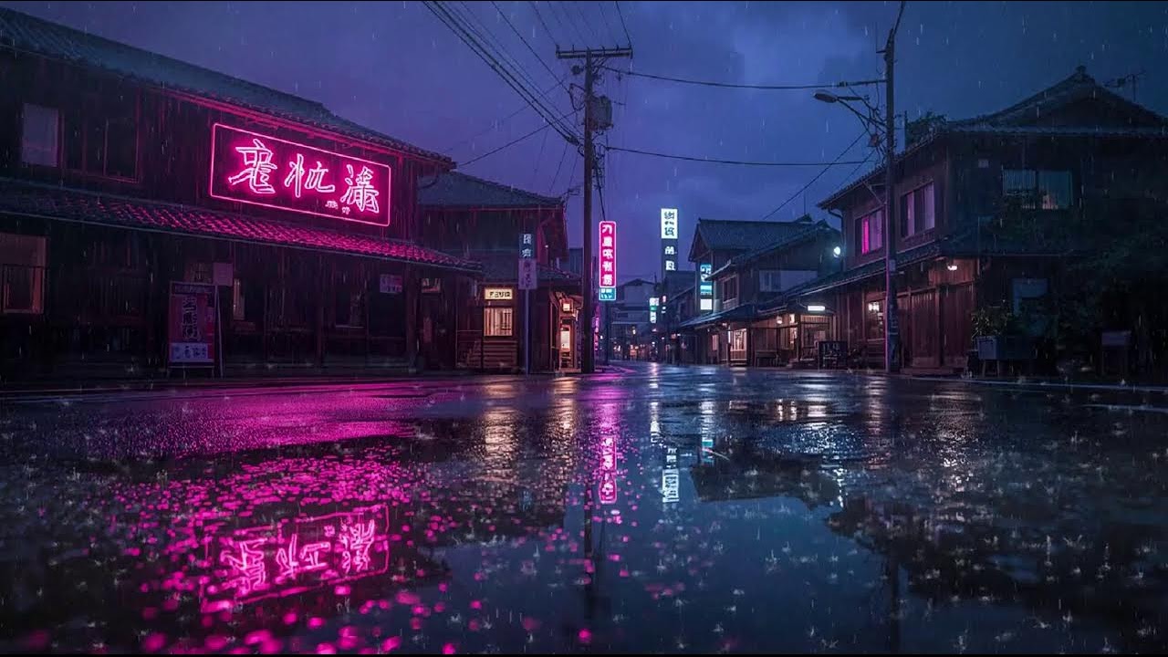 Night Rain Ambience 🌙 Lofi Beats for Focus, Relax & Quiet Moments #80