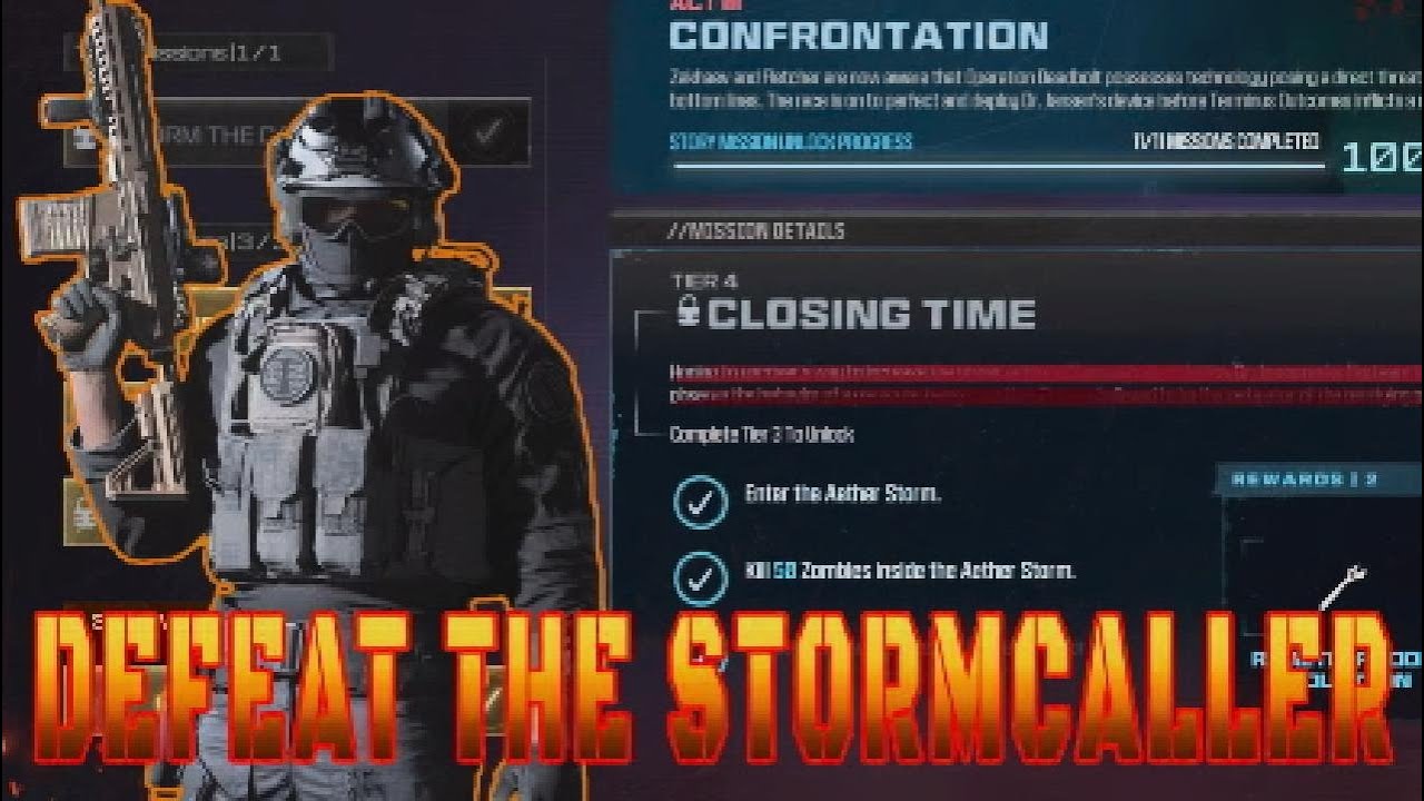 MW3 Zombies - Defeat Stormcaller Inside the Aether Storm (