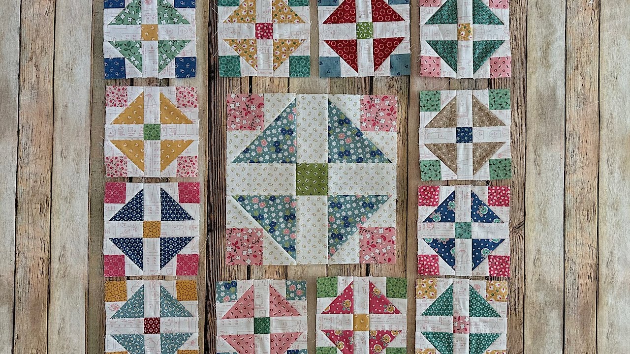 Серия «Sew Your Stash» — блок №1 «Home Town» шириной 5 дюймов (также бонусный блок шириной 10 дюй...