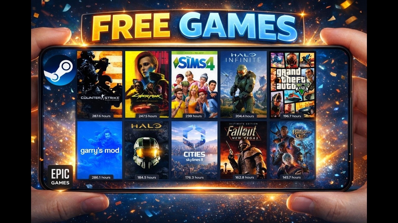 How to climb free games in Steam and Epic games.