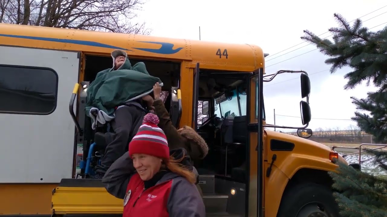 Sam getting home from school on the school bus 11.18.22 @onthatnote