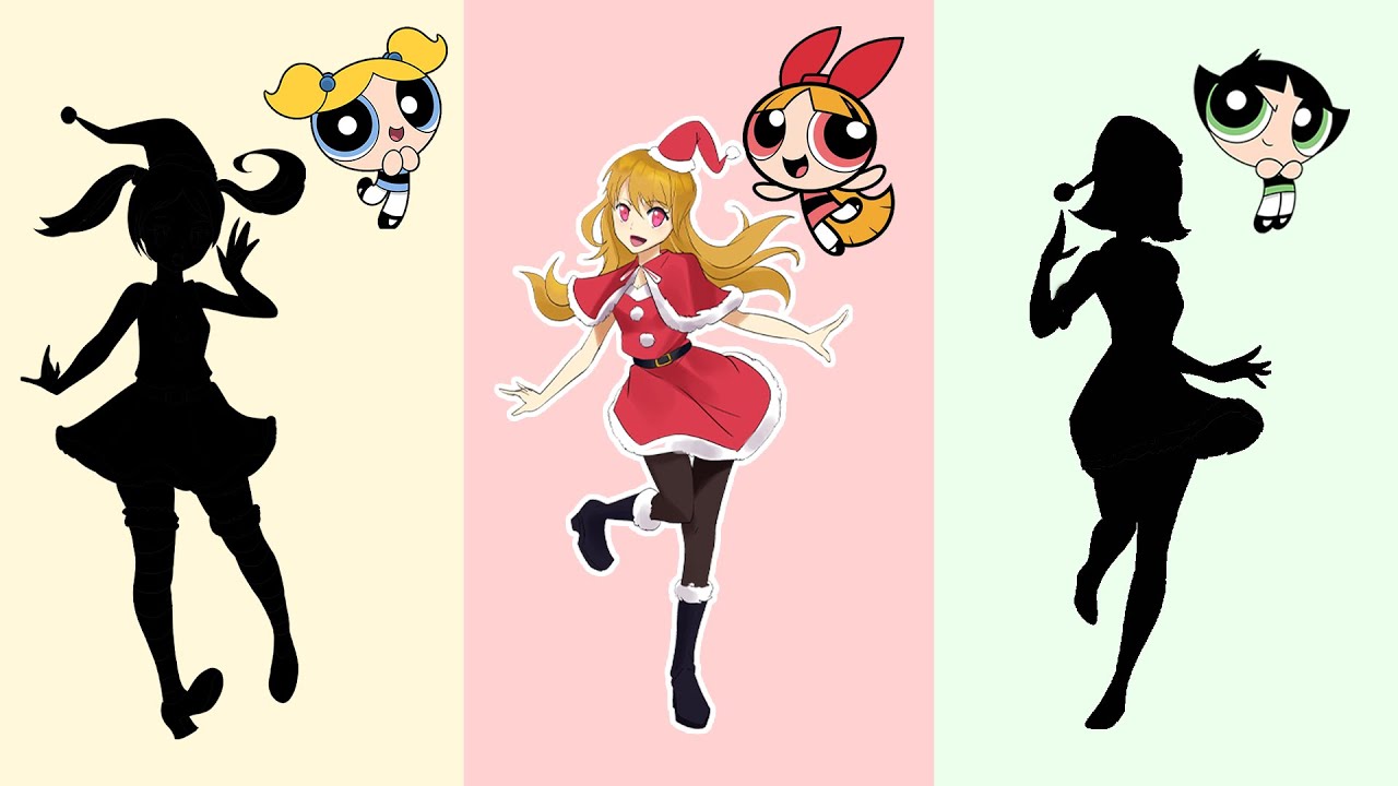 The Powerpuff Girls As Christmas Girls - Blossom, Bubbles, Buttercup