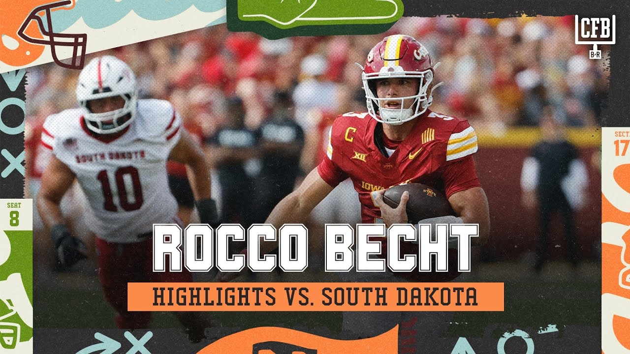 Rocco Becht Highlights vs. South Dakota | Iowa State Football