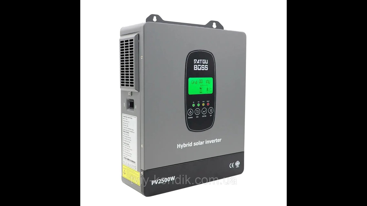 Встановив собі гібридний інвертор DATOUBOSS 1800 Вт + акумулятор LiFePO4. Перший досвід. Враження.