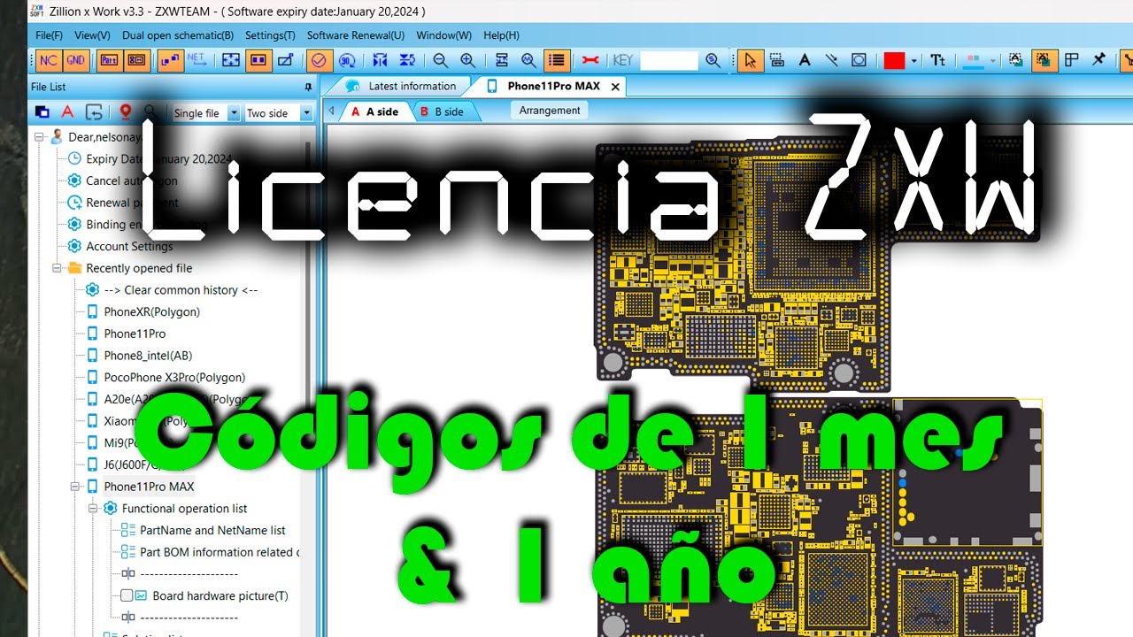 ZXW licencia 1 mes  - 1 año cuando ya tienes una cuenta