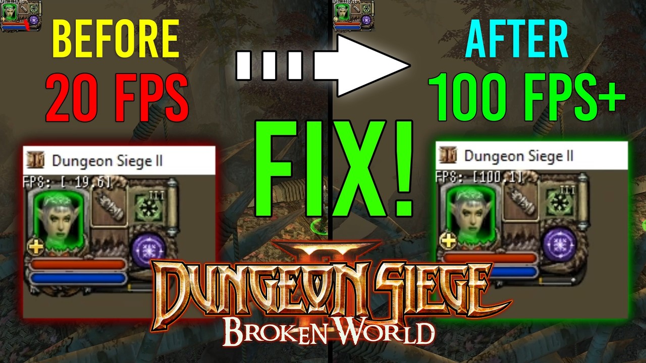 Исправление крайне низкой частоты кадров в Dungeon Siege 2: Broken World
