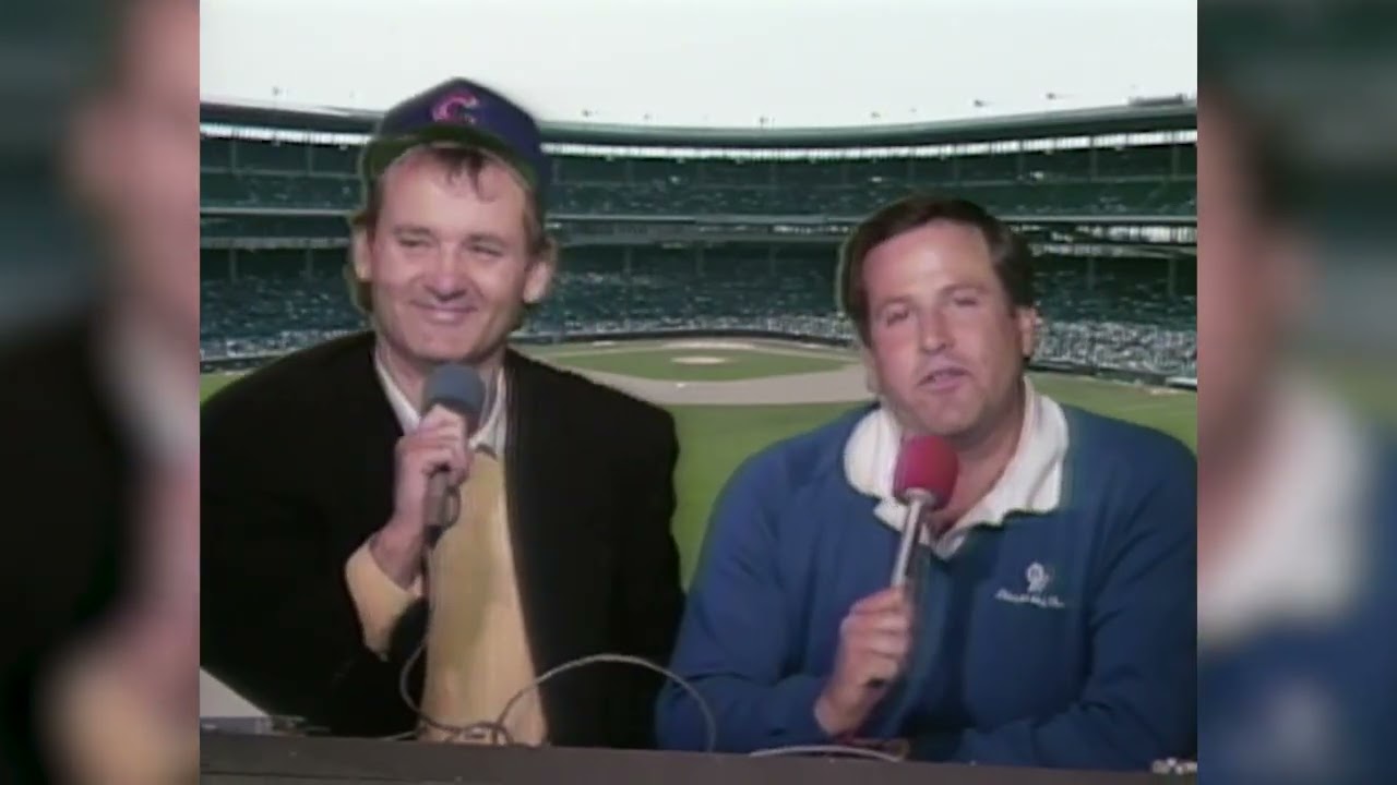 Bill Murray fills in for Harry Caray (Cubs vs. Expos, 4/17/1987)