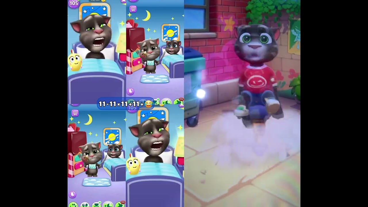 Talking Tom is playing a new game that looks very unique and funny. #talkingtom