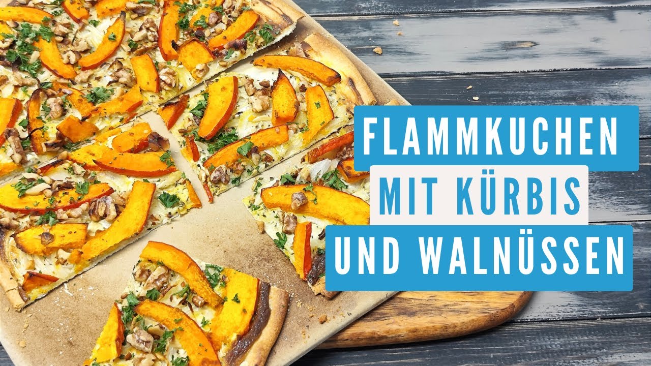 Flammkuchen mit Kürbis und Walnüssen I Der gehört einfach zum Herbst dazu