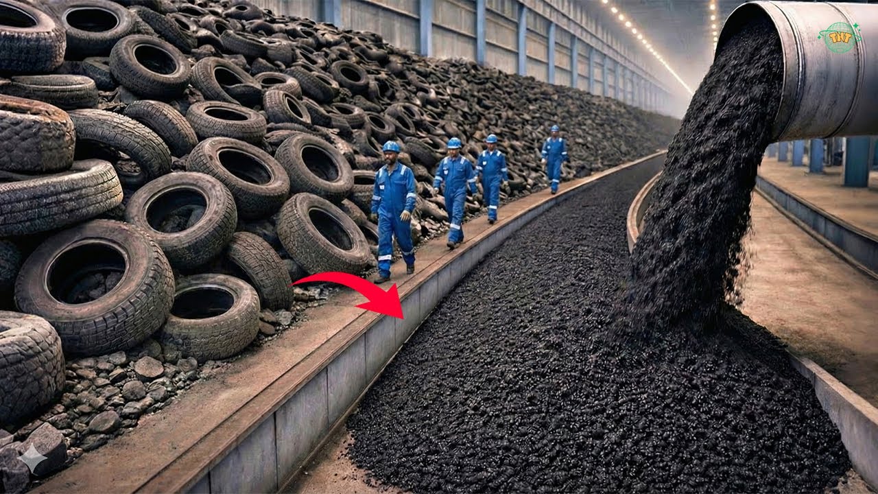 Công Nghệ Tỷ Đô: Biến Lốp Xe Cũ Thành Nhựa Đường, Giải Pháp Bất Tử Cho Ngành Xây Dựng