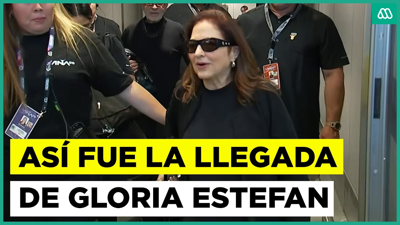 Así fue la llegada de Gloria Estefan a Chile para su presentación en el Festival de Viña