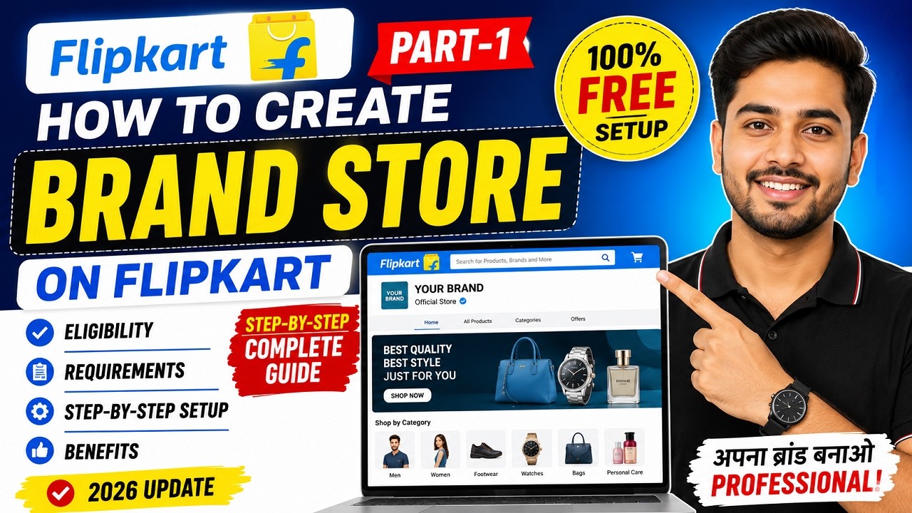 How to Create a Brand Store on Flipkart | Create a Brand Store on Flipkart for Free PART-1