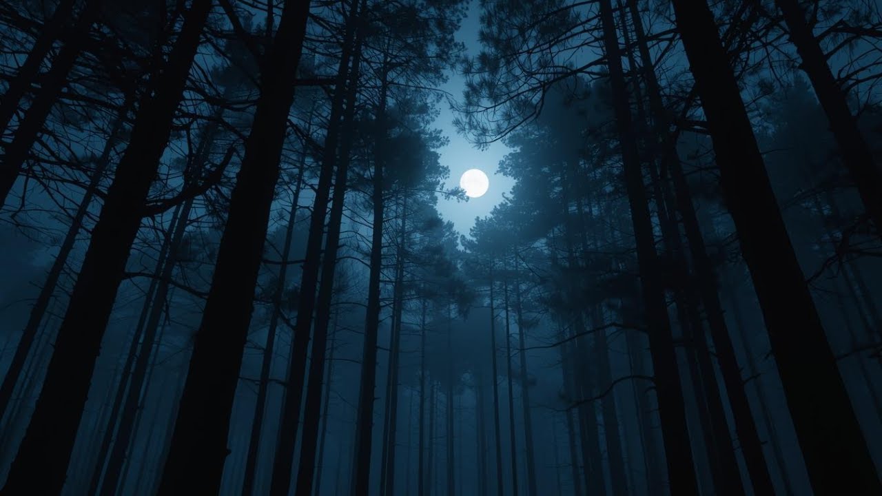 Night Forest at Moonlight 🌲 | Calm Ambient Music for Sleep, Focus & Relaxation