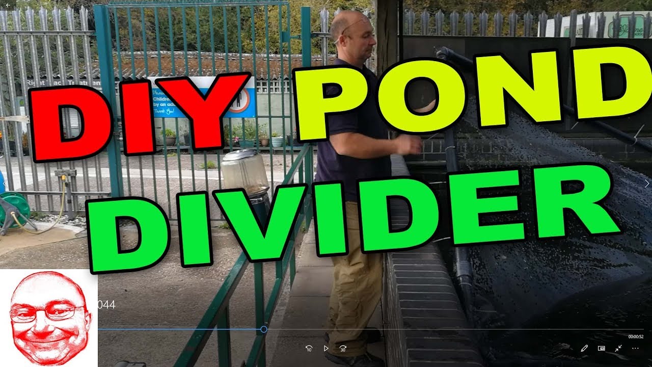 Как сделать разделитель для пруда.