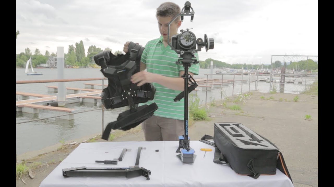Flycam Explorer with Comfort Arm and Vest - Setup