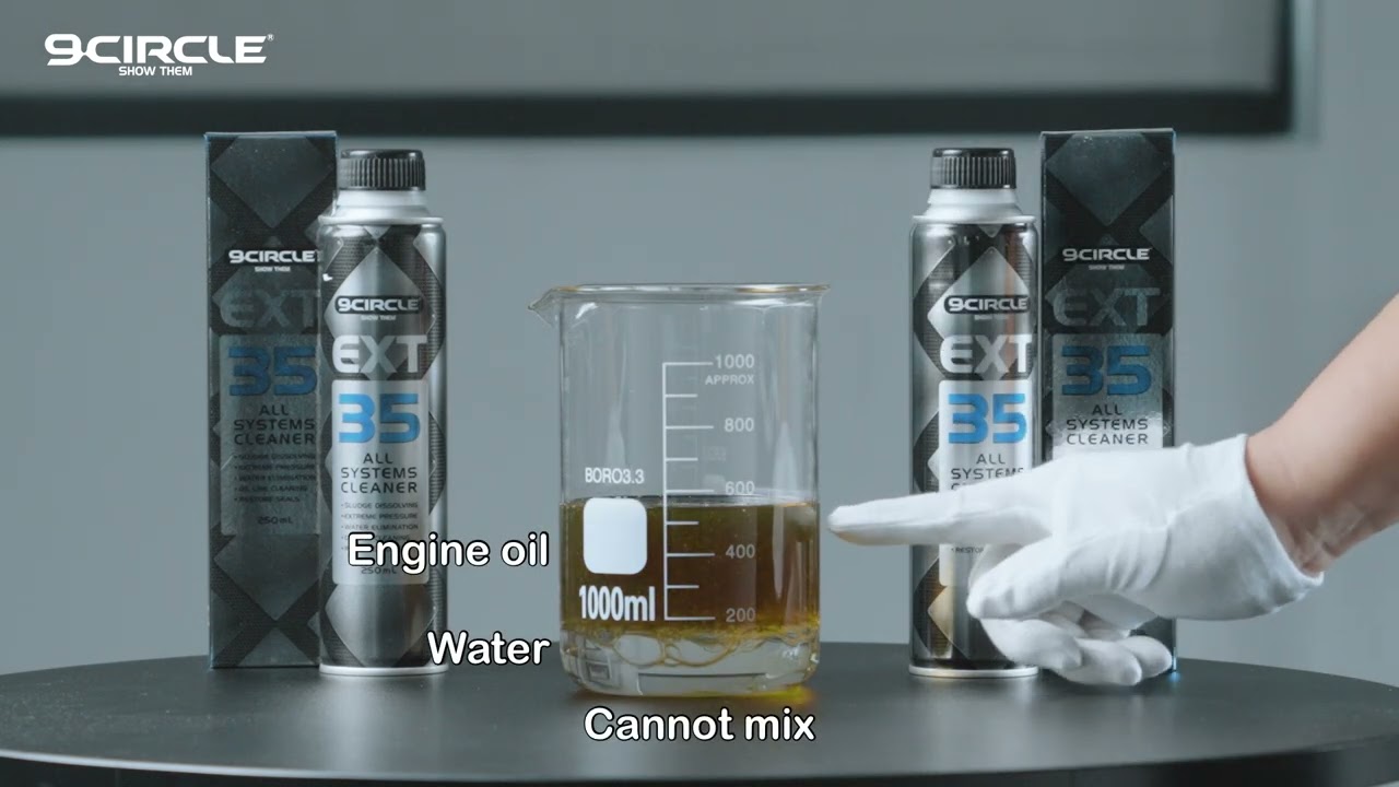 Water removal from engine oil line simulation by 9CIRCLE