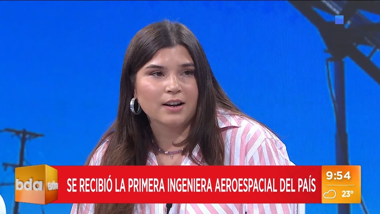 Se recibió la primera Ingeniera Aeroespacial del país