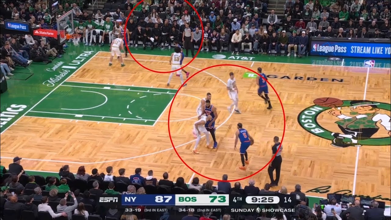 The BOSTON CELTICS coaching staff are a collection of the worst criminals on the planet vs. KNICKS 