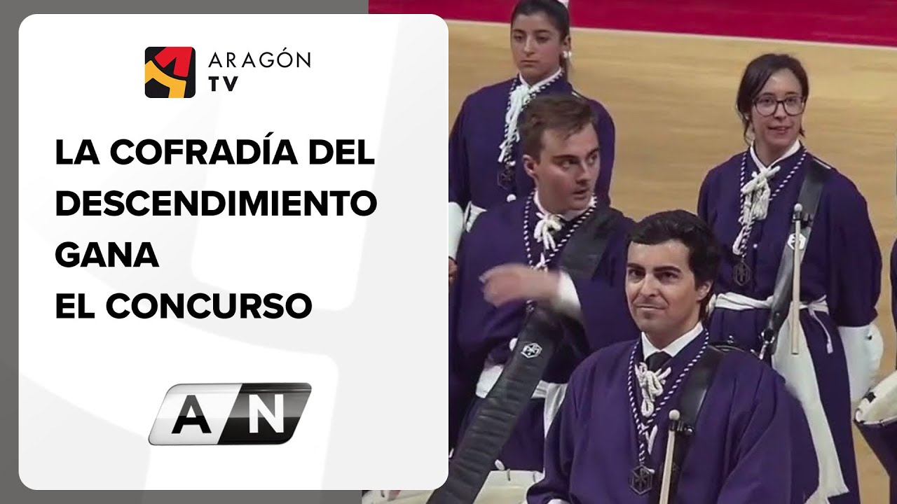 La Cofradía del Descendimiento gana el Concurso de Tambores de Zaragoza