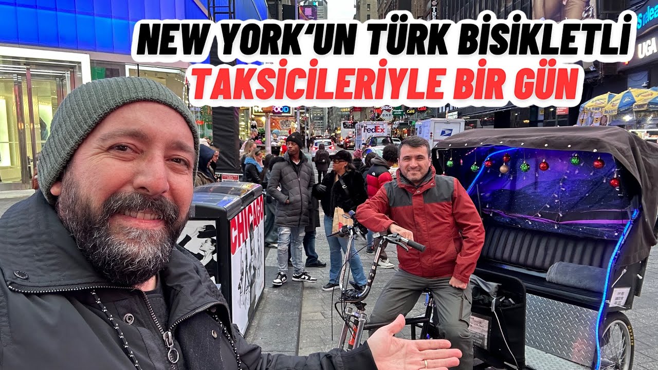New York'un Türk Bisiklet Taksicileriyle Bir Gün