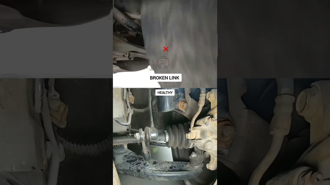 Mechanical Analysis: Broken Link vs. Healthy Suspension Geometry