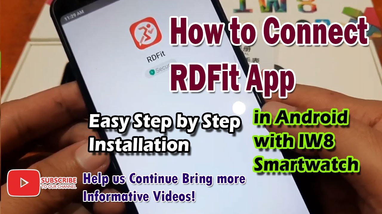 How to Connect RDFit App in Android with IW8 Smartwatch