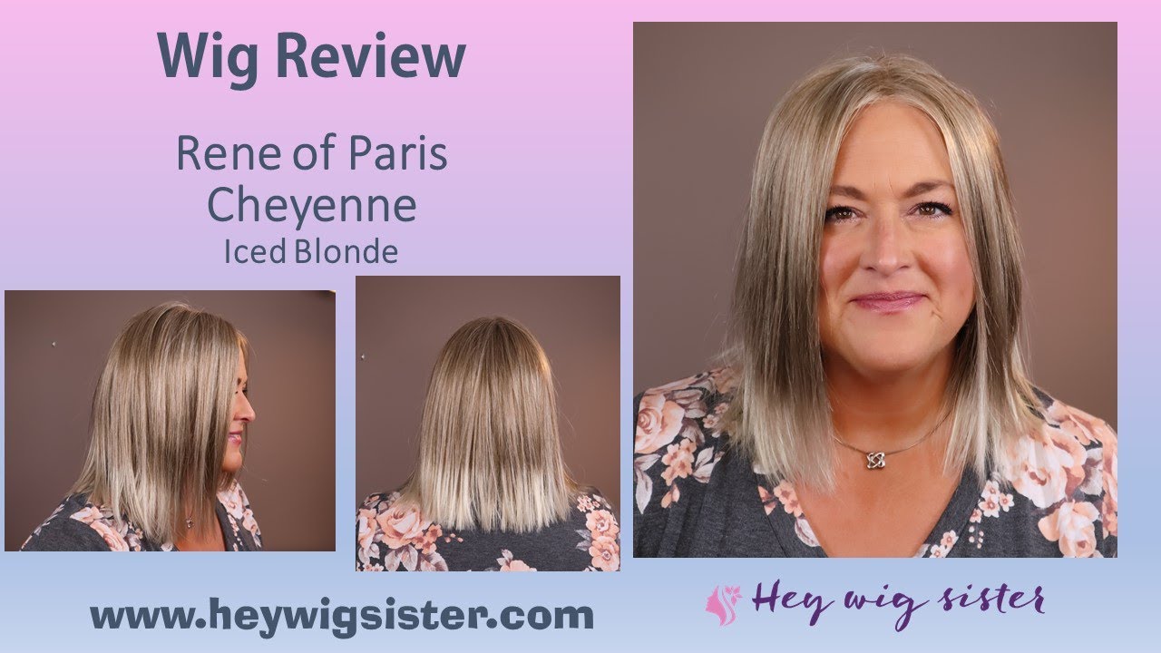 WIG REVIEW | Rene of Paris Cheyenne in Iced Blonde | Straight razored end long bob (lob)