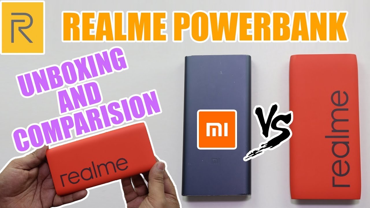 Realme Power Bank Hindi Unboxing | Comparison With Xiaomi Power Bank | Plastic VS Metal