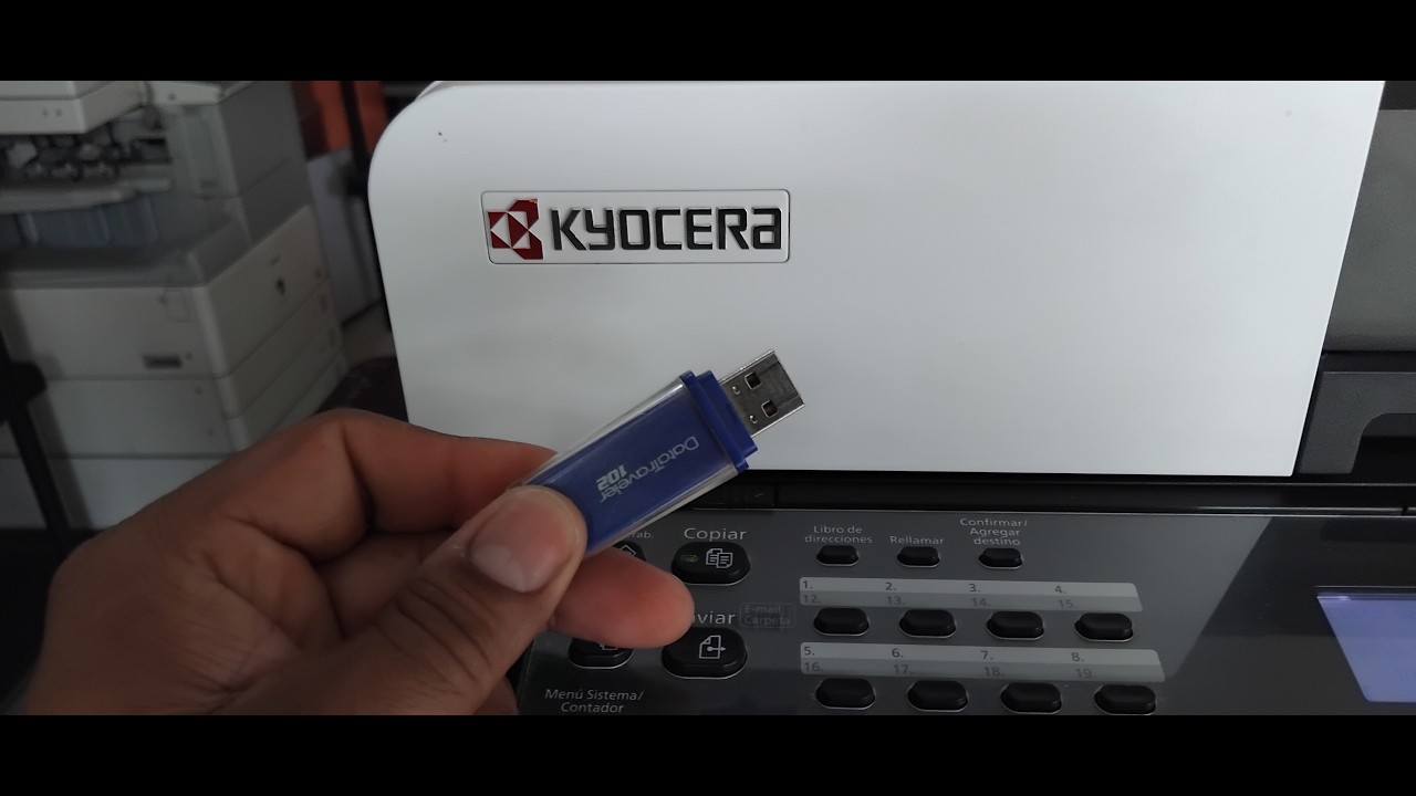Como escanear documentos directo a memoria USB en Kyocera m2135, 2635, 2040, 2540, 2640.