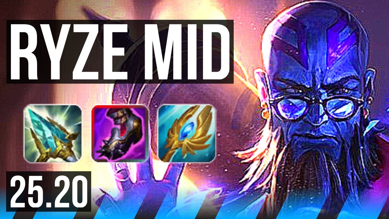 RYZE vs AHRI (MID) | 12/1/10, Godlike | KR Master | 25.20