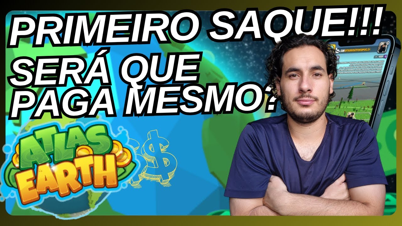 SAQUEI 5 DOLARES DO ATLAS EARTH- SERÁ QUE PAGA MESMO? - COMO SACAR!!! #atlasearth