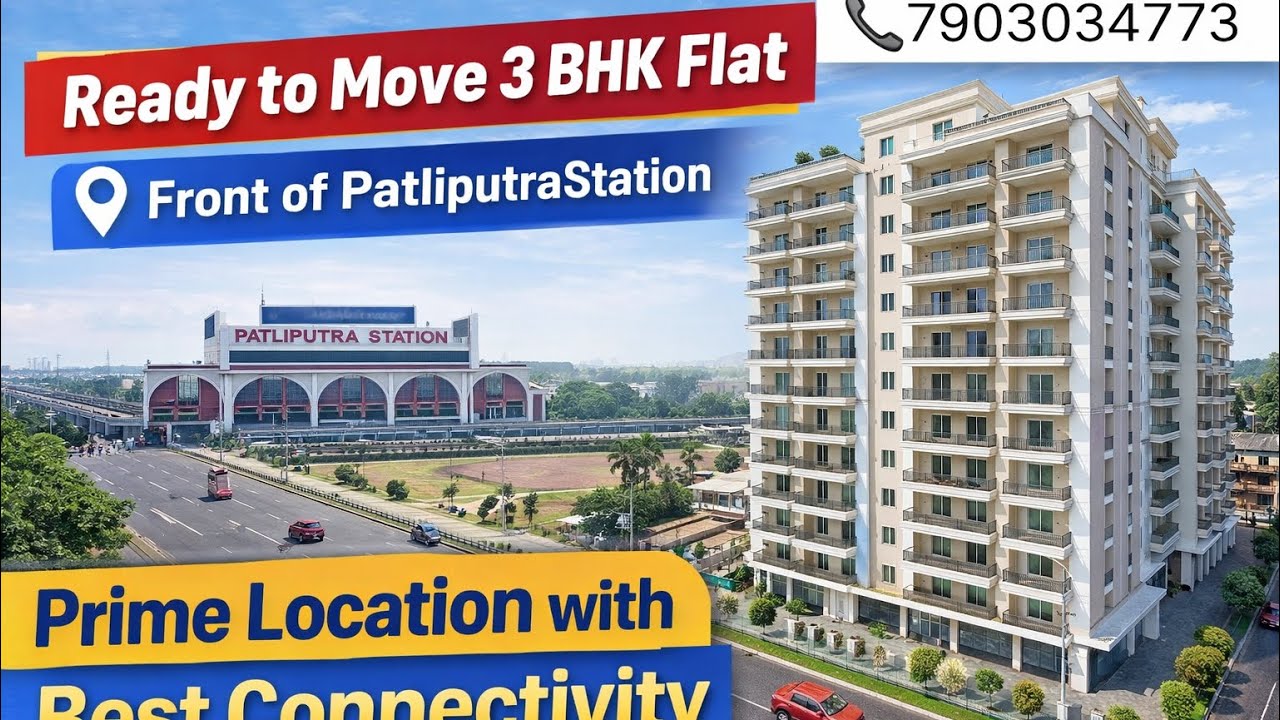 3BHK Luxury Flat Near Patliputra Junction | All Modern Amenities | Book Now