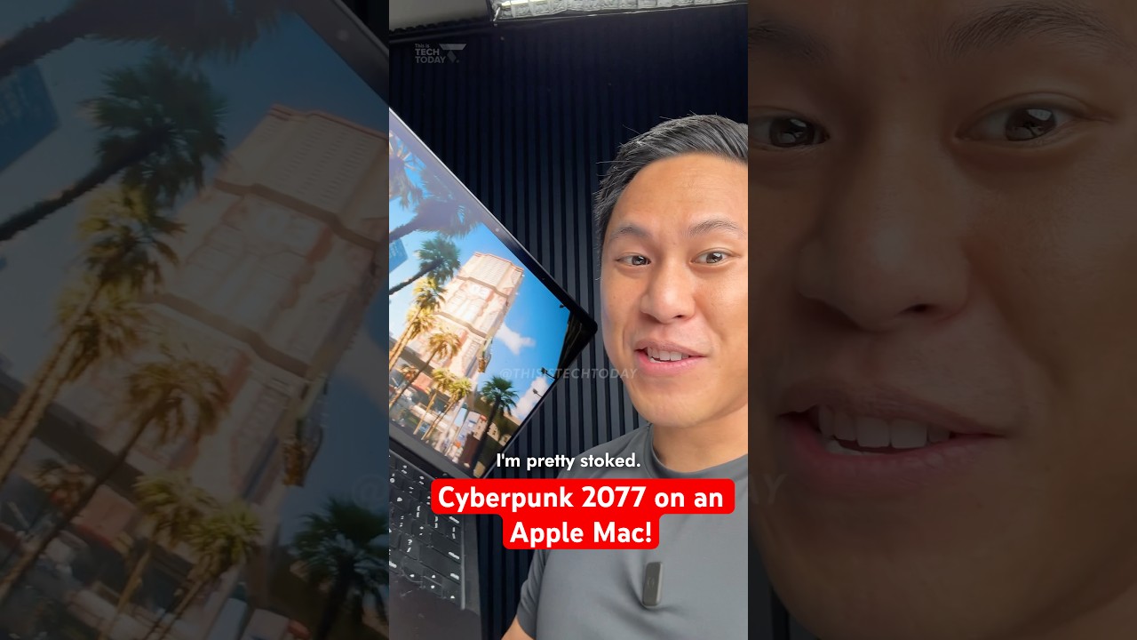 Granie w Cyberpunk 2077 na MacBooku Pro Apple M4 Max 🥳