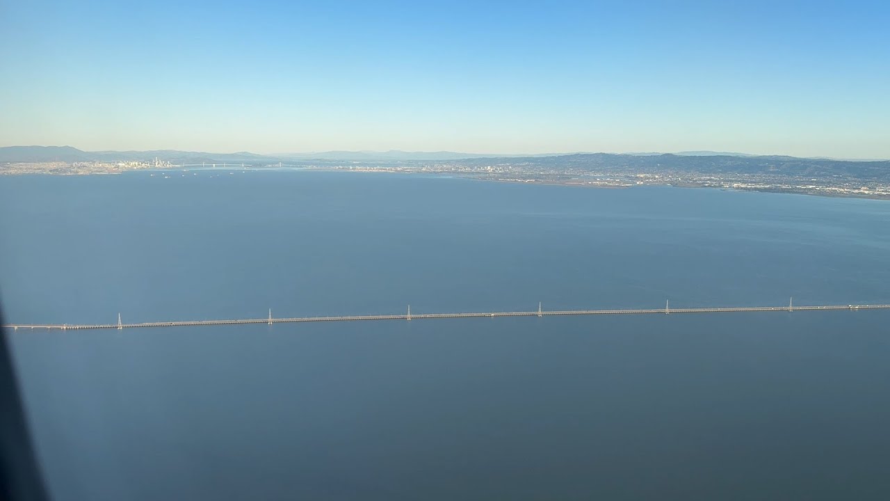 Landing at San Francisco Airport SFO 11/28/24