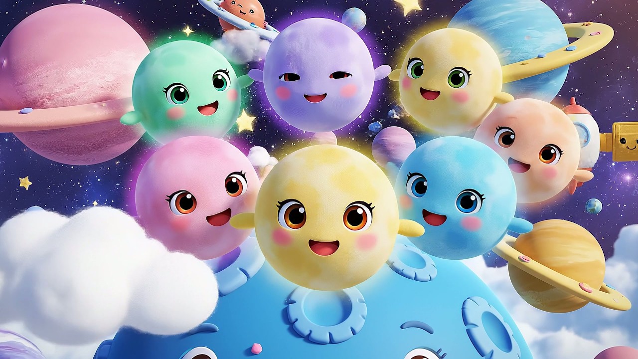 Seven Little Toy Moons Shine Shine Shine | Nighttime Lullaby & Counting Songs