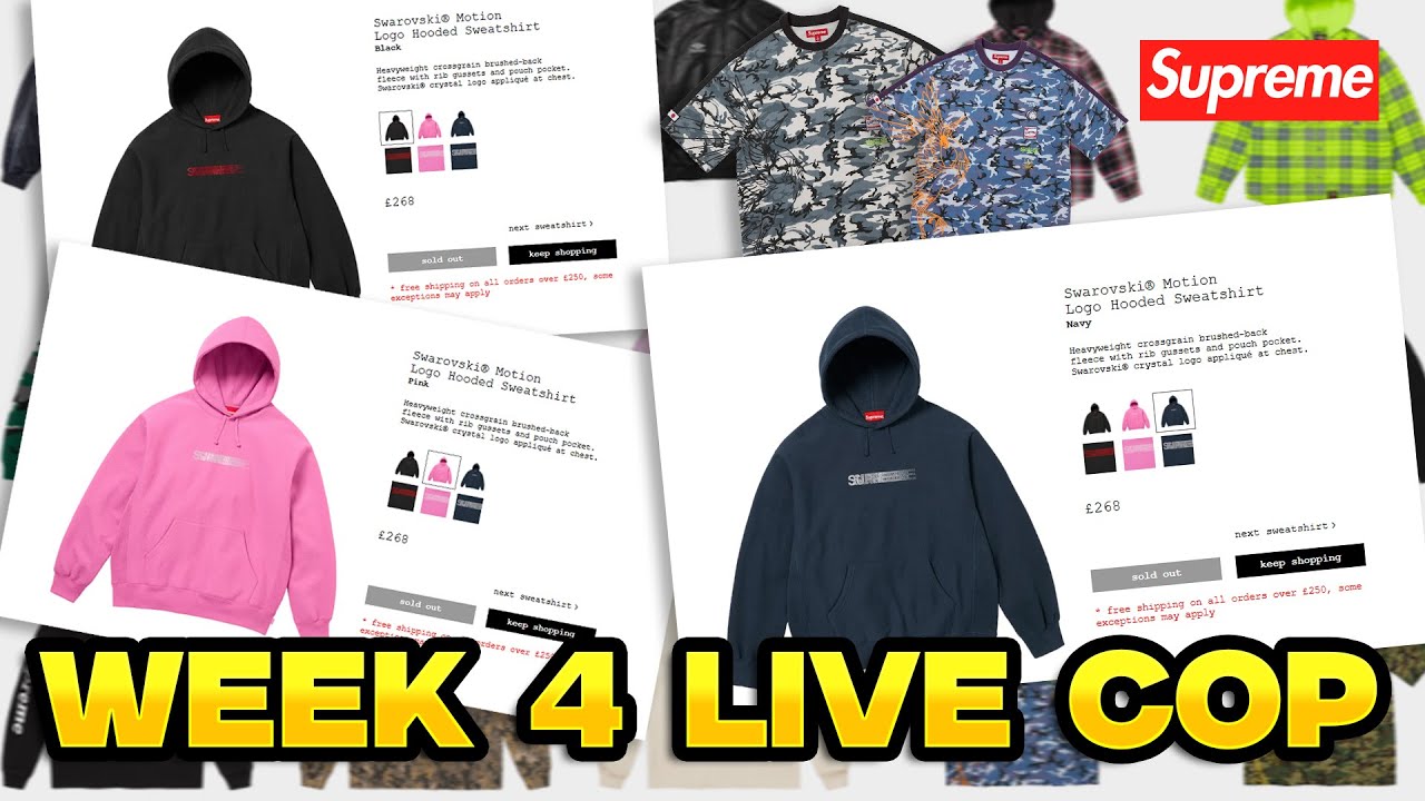 HOW FAST DID THE MOTION LOGO SELLOUT? SUPREME FW25 WEEK 4 LIVE COP 🔴