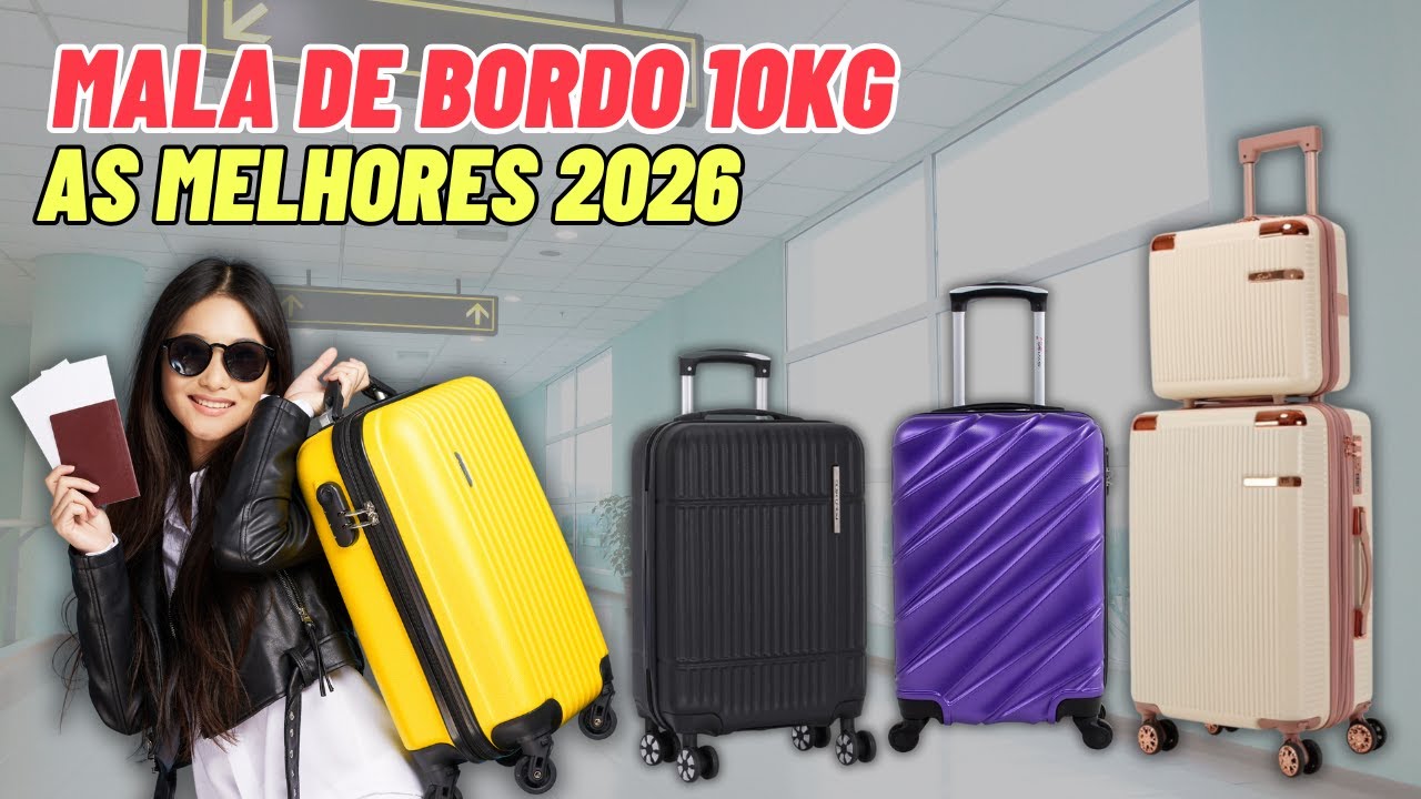 Melhor Mala de Viagem 10kg: As Melhores Malas de Bordo Aprovadas pela ANAC! 2026
