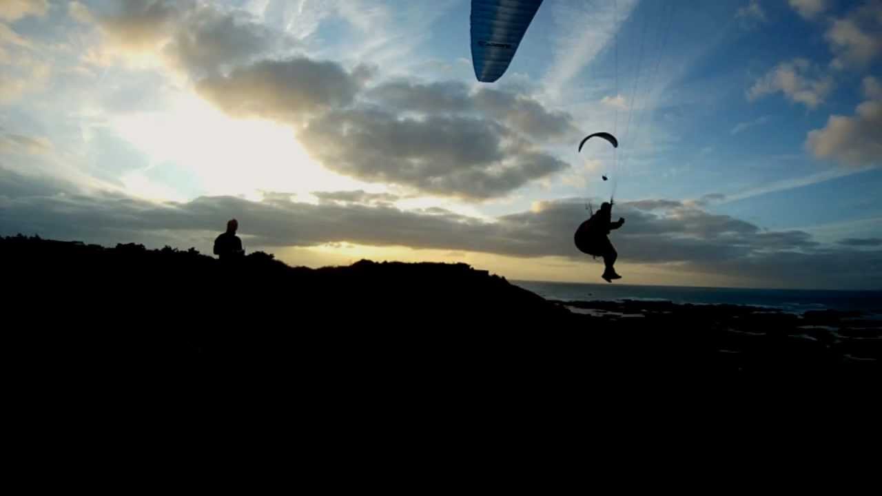 jersey paragliding winter 2011